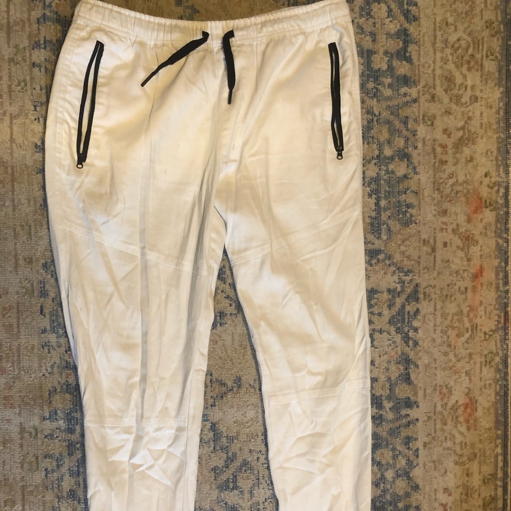 Black and white men’s joggers. Size large.